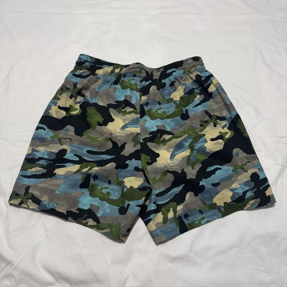 Nike Essential Lap Swim Trunks Camo 9" Shorts‎ Multicolor Mens Size S New - Picture 2 of 13